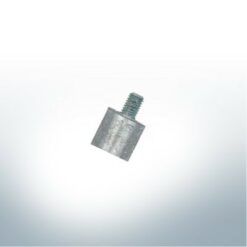 Anodes à picots compatibles avec Yanmar 1gm10 & 6LY3 | M8 | Ø20/L20 (AlZn5In) | 9114AL