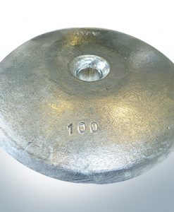 Anodes à disque Ø 100mm | trou de passage (AlZn5In) | 9801AL