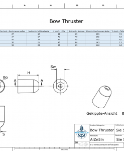 Bow-Thruster 687-201180 BOW 50 / SW24 (AlZn5In) | 9615AL