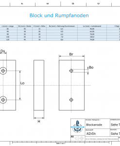 Block- and Ribbon-Anodes Block L85/65 (AlZn5In) | 9311AL