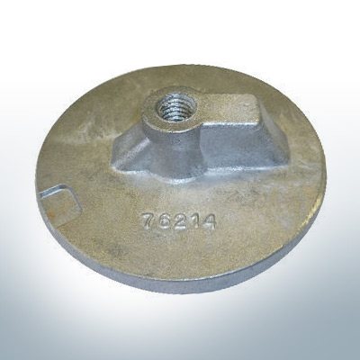 Anodes compatible to Mercury | Uni plate 1 2 76214 7/16" Whitw. (Zinc) | 9701