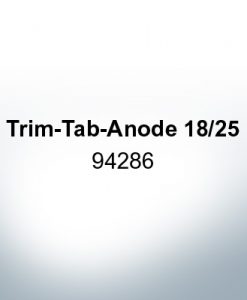 Anodes compatible to Mercury | Trim-Tab-Anode 18/25 94286 (Zinc) | 9708
