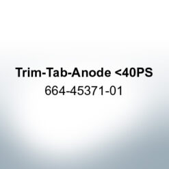 Anodes compatible to Yamaha and Yanmar | Trim-Tab-Anode 40PS 664-45371-01 (AlZn5In) | 9536AL