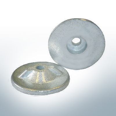 Anodes compatibles avec Yamaha and Yanmar | Anodes à disque 6G1-45251-00 (AlZn5In) | 9541AL