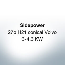Sidepower 27ø H21 conical Volvo 3-4,3 KW (Zinc) | 9617
