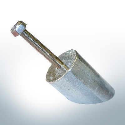 Embout M6 pour anodes à broches | 30 x 45 (AlZn5In) | 9650AL