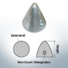 Two-Hole-Caps | Boy-Prop Ø58/H58 (AlZn5In) | 9425AL