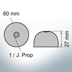 One-Hole-Caps | J. Prop Ø60/H27 (AlZn5In) | 9427AL