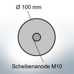 Disk-Anodes Ø 100mm | M10 (AlZn5In) | 9800AL