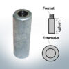 Bolt-Anodes 3/8'' innen Ø16/L50 (Zinc) | 9136