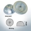 One-Hole-Caps | suitable for VP-104 Ø88/H35 (AlZn5In) | 9453AL