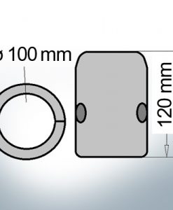 Shaft-Anode with metric inner diameter 100 mm (Zinc) | 9015