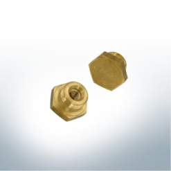 Manchon laiton pour anode à broche | 3/8" UNC x 3/8" NPT | 9902