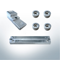 Jeu d'anodes compatible avec Suzuki AB | 90-100-115-140 CV | Jeu d'anodes 15