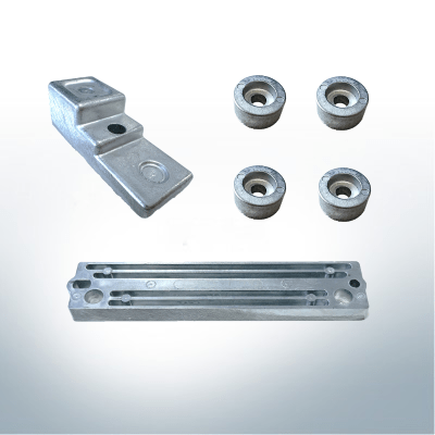 Jeu d'anodes compatible avec Suzuki AB | 90-100-115-140 CV | Jeu d'anodes 15