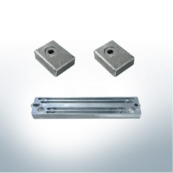 Jeu d'anodes compatible avec Suzuki AB | 200-250 CV | AlZn5In | Jeu d'anodes 17AL