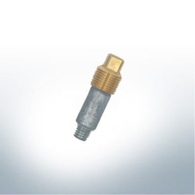 Anode & manchon laiton compatibles avec Volvo Penta | 838929 & 800475 | (AlZn5In) | 9225AL_M