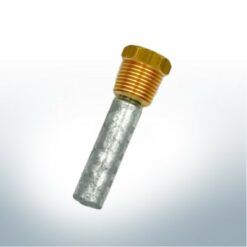 Anode à broche & manchon en laiton pour Yanmar 119574-18790 & Cummins 68241 | (AlZn5In) | 9141AL_M