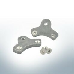Plaques d'adaptation compatibles avec Yanmar | 2 pièces SD20-SD60 | (acier inoxydable) | 9552AP