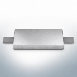 Anode bloc rectangulaire 245x75x40 – à souder – 2 kg (AlZn5In) | 9308AL_A